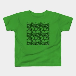 Swirly Skull Pattern Kids T-Shirt